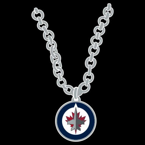 Winnipeg Jets Necklace logo iron on paper